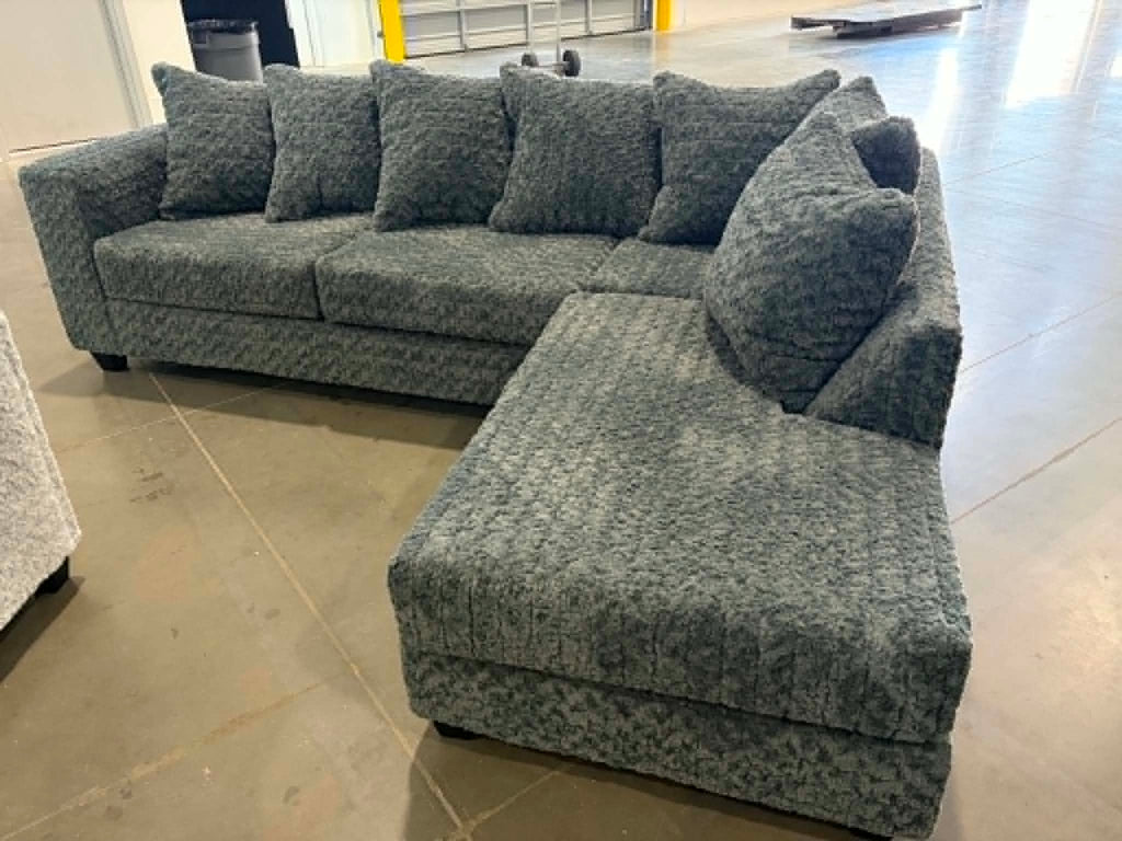 610 Sectional Sofa — Ultra Soft Teddy Bear Fabric | 5 Colors