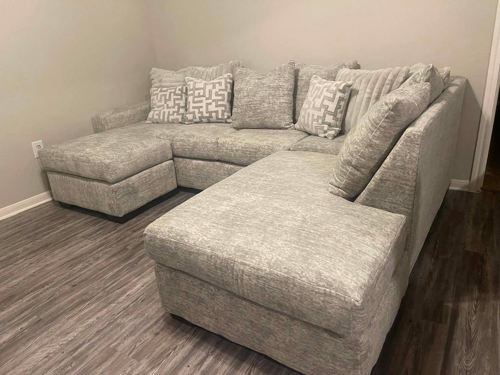 2875 Galactic Oyster & Charcoal Sectional Sofa