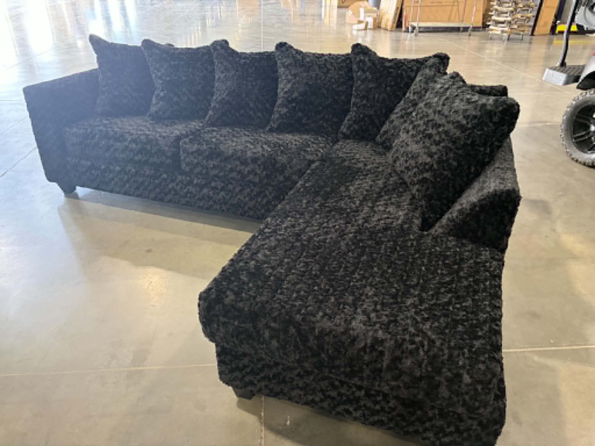 610 Sectional Sofa — Ultra Soft Teddy Bear Fabric | 5 Colors