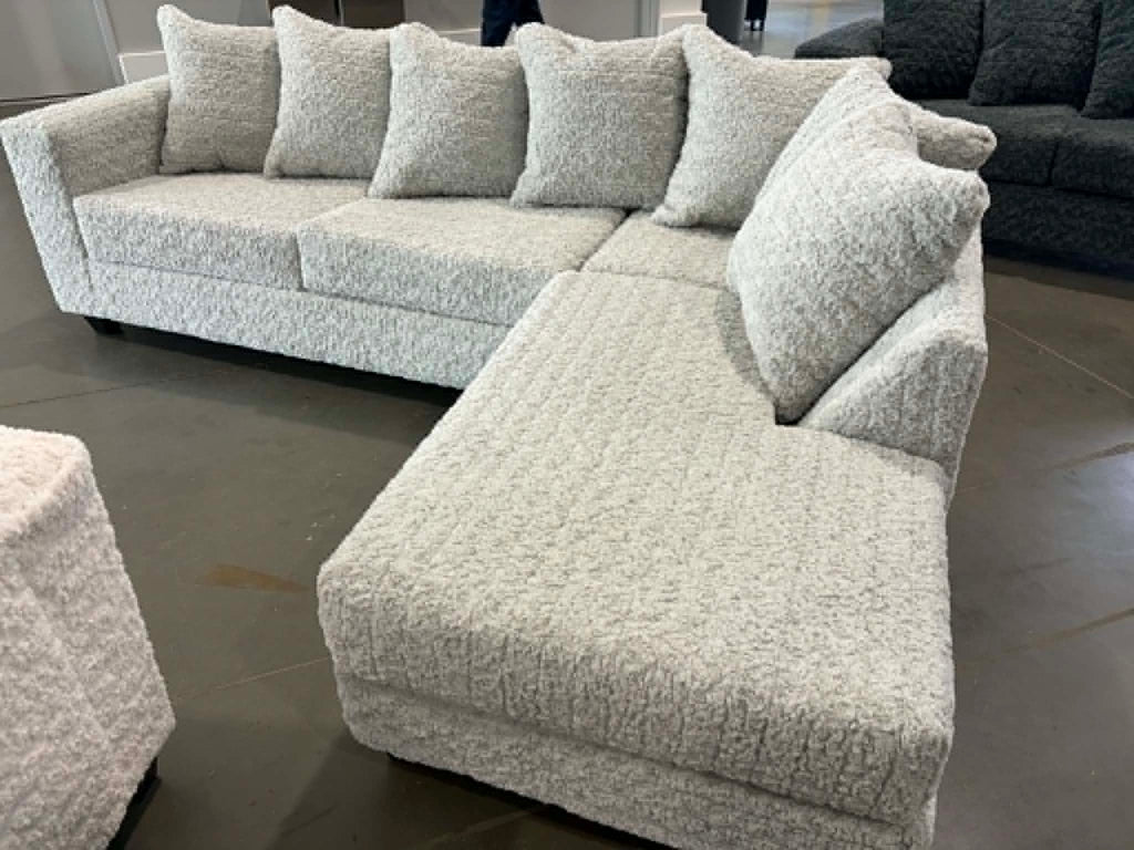 610 Sectional Sofa — Ultra Soft Teddy Bear Fabric | 5 Colors