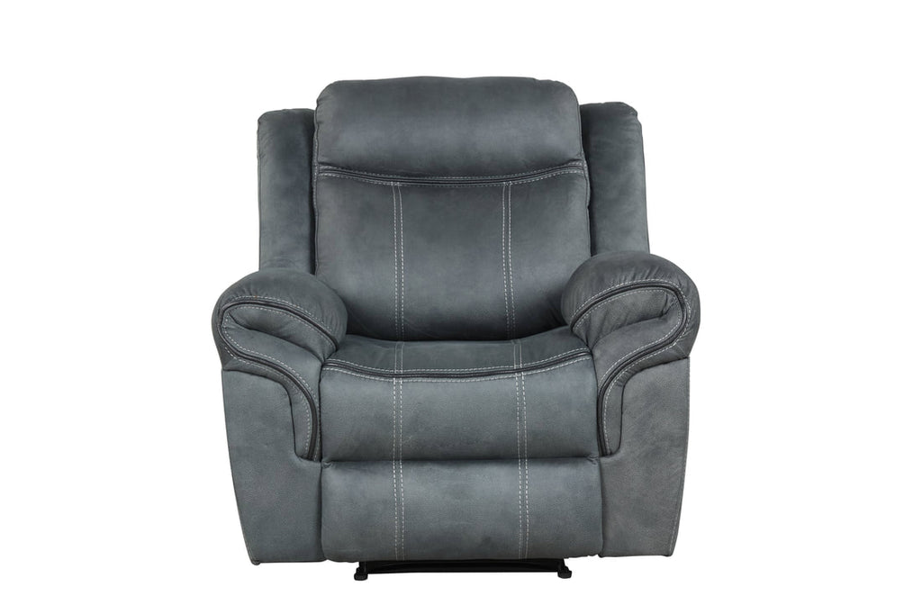 Andres 3PC Reclining Set - Brown & Gray