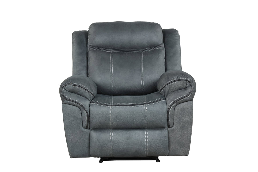 Andres 3PC Reclining Set - Brown & Gray