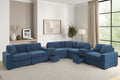 Barista 8-Piece Modular Sectional Sofa with Bluetooth Speaker