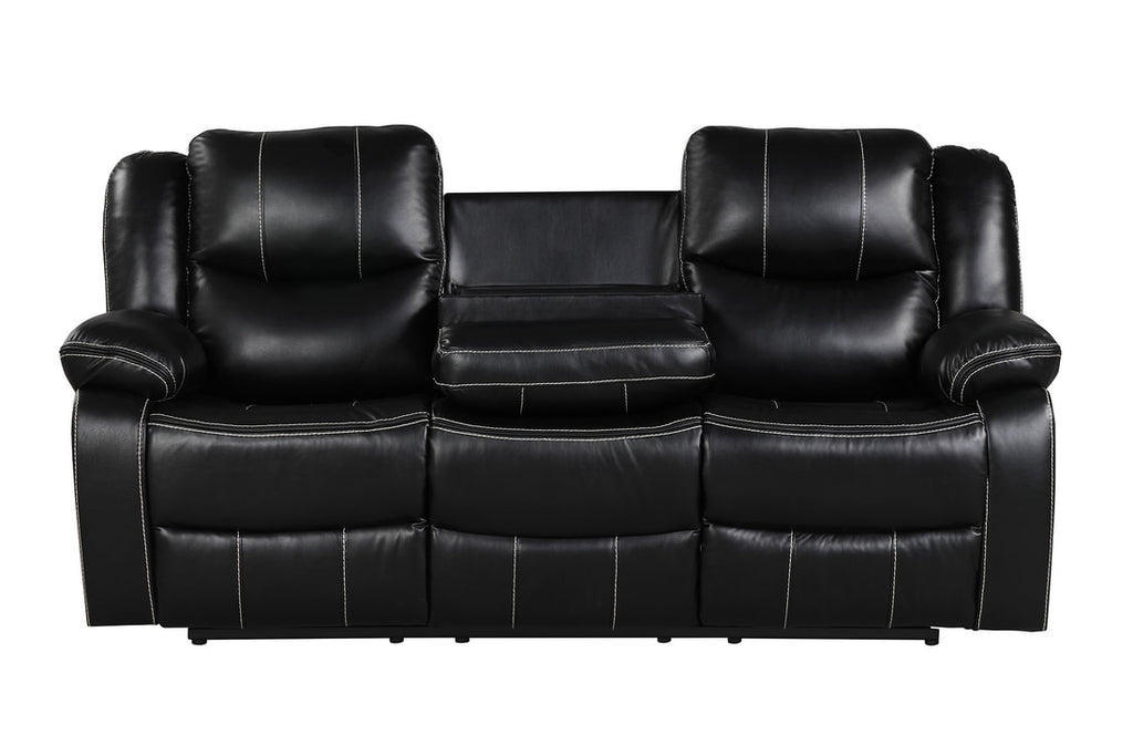Carter 3PC Reclining Set - Black & Brown
