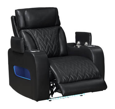 Dubai 3PC Power Reclining Set - Brown, Black & Beige