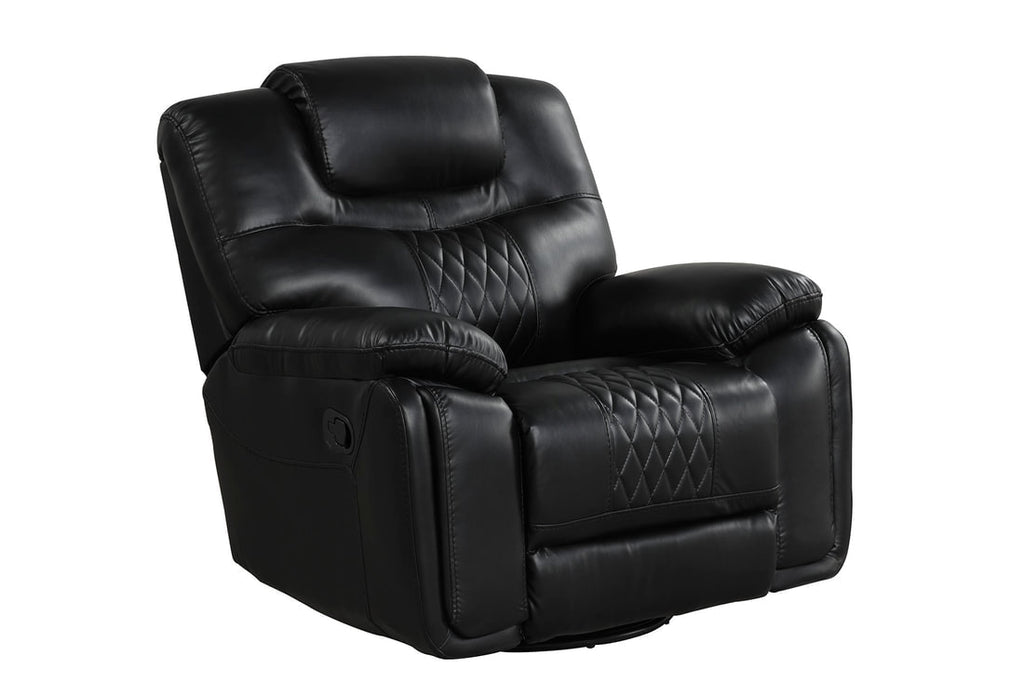 Galveston 3PC Oversized Reclining Set - Brown & Black