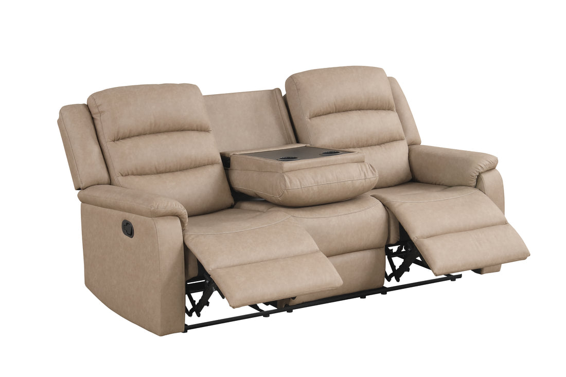 Hope 3PC Reclining Set - Gray, Brown & Beige