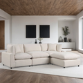 SKY Linen Modular Sectional | Down Feather Cushions | 4 Colors
