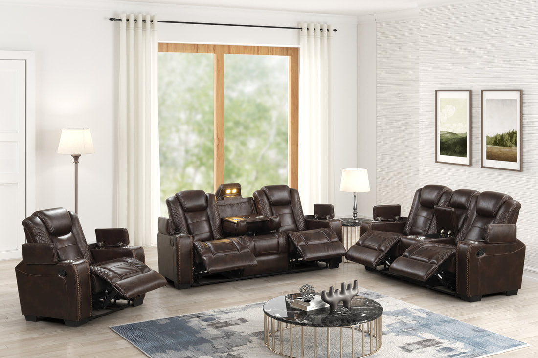 Stefano 3PC Reclining Set - 6 Color Options