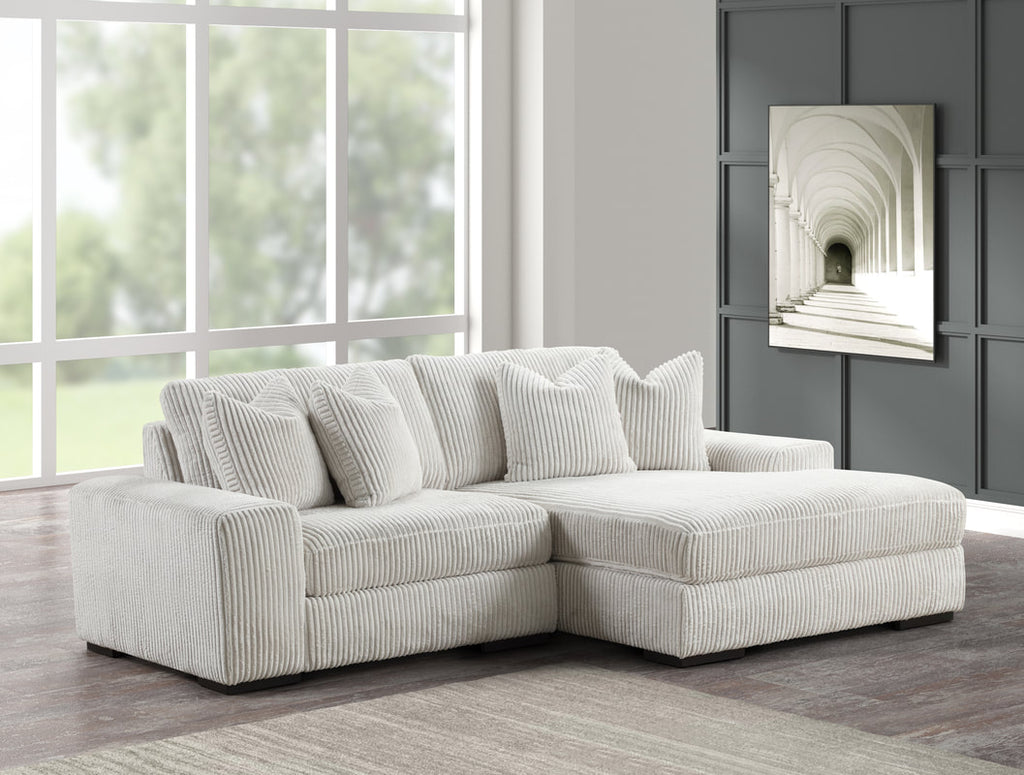 SUNDAY2 2-Piece Sectional | Gray, Black & Beige