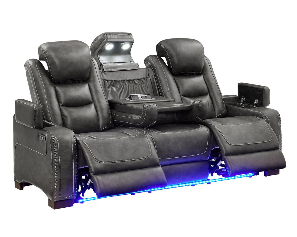 Tesla 3PC Power Reclining Set - Gray
