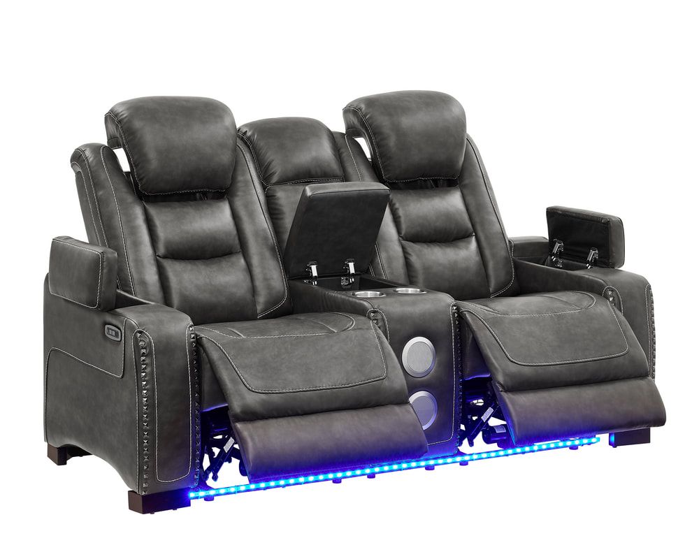 Tesla 3PC Power Reclining Set - Gray