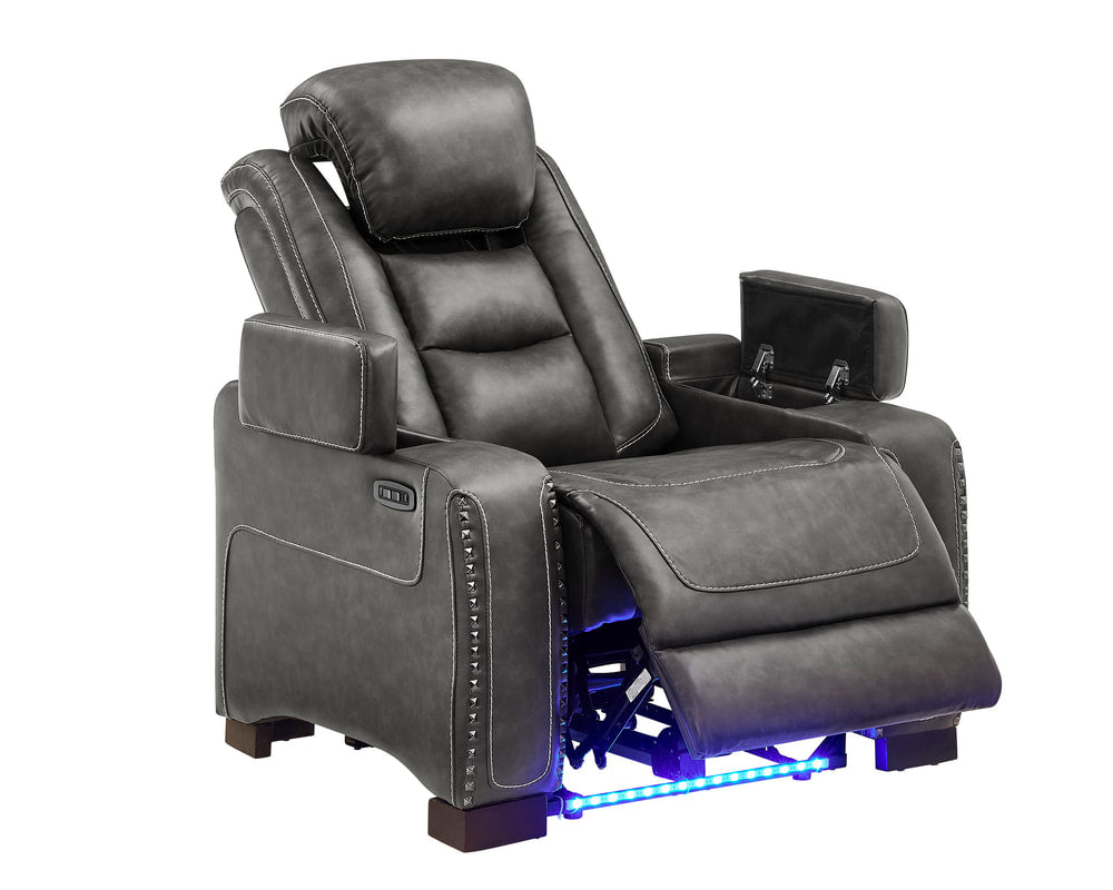 Tesla 3PC Power Reclining Set - Gray