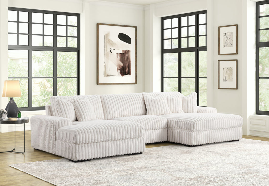 XL SUNDAY2 3-Piece Sectional | TikTok Viral Oversized Sofa | Silver, Beige & Black