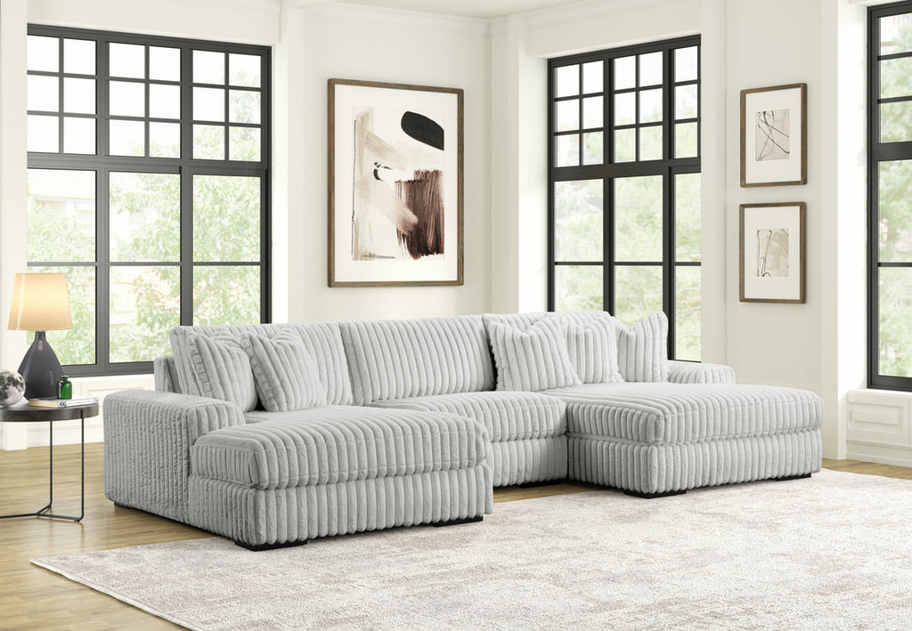 XL SUNDAY2 3-Piece Sectional | TikTok Viral Oversized Sofa | Silver, Beige & Black
