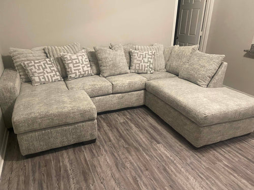 2875 Galactic Oyster & Charcoal Sectional Sofa