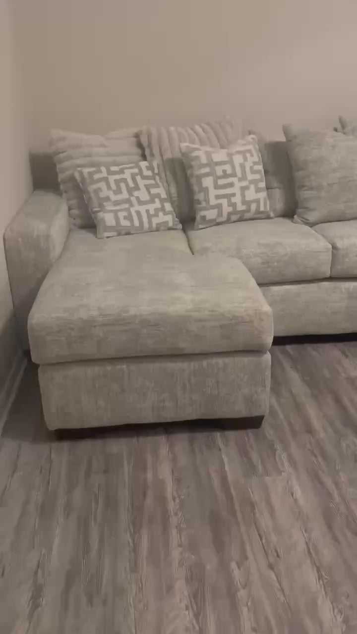 2875 Galactic Oyster & Charcoal Sectional Sofa